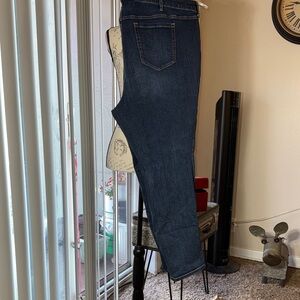 torrid Dark Wash Straight Leg Jeans - Navy Blue